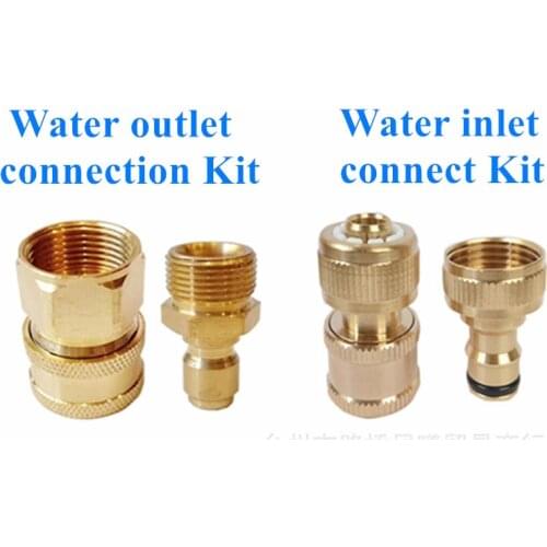 3/4" Hose Quick Connector Brass Garden tap Garden Irrigation 16mm hose Connector Pure copper Adapter 1set