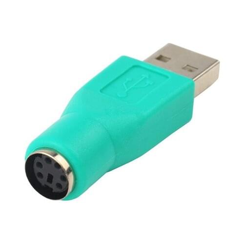 1pc New USB Male To for PS2 Female Adapter Converter for Computer PC Keyboard Mouse