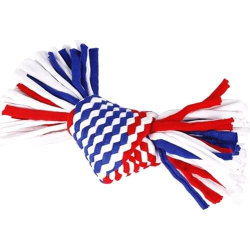 1PC Dog Chew Toy Cat Interactive Toy Dog Cotton Rope Knot Bite Resistant Pet Toy Puppy Teething Toy Kitten Toy Dog Accessories