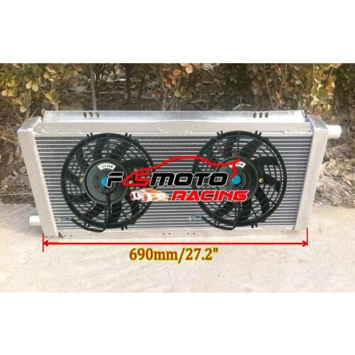 4 ROW Aluminum Radiator For Lotus Elise Exige Series 1/2 S1 S2 1.8 16V & Vauxhall VX220 E01 2.2i 2.0i 1995-2014 & OR With FAN