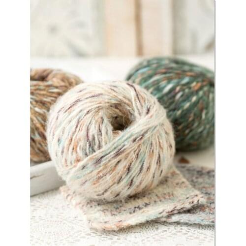 50g Hand-woven Alpaca Colorful Soft Crochet Baby Warm DIY Knitting for weaving Hat Scarf Anti-pilling Wool Yarn