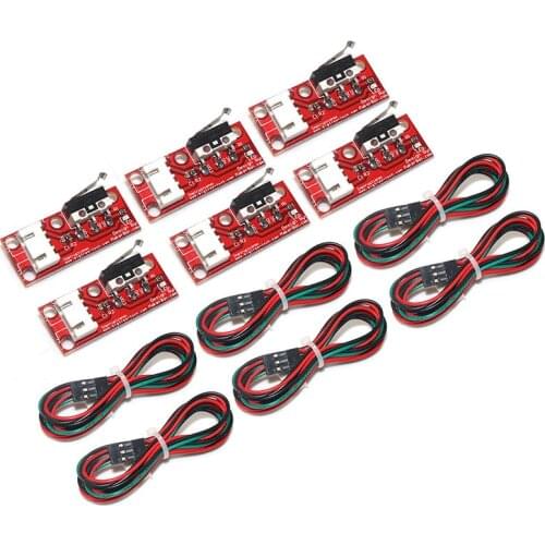 6pcs 3D Printer Parts Endstop Mechanical Limit Switches with 3 Pin Cable RAMPS 1.4 Control Board Part Switch