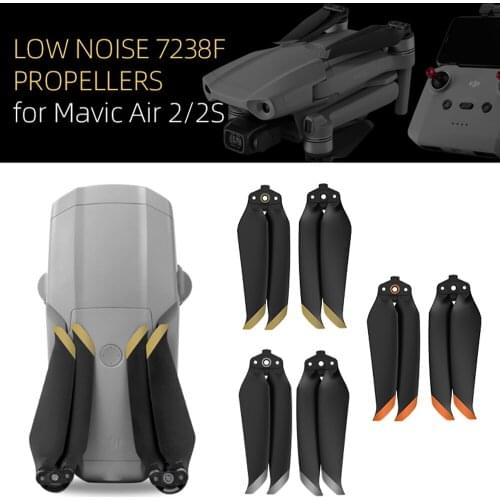 7238 Propellers Wing Fan Spare for Mavic Air 2/2S Foldable Quick Release Low-Noise Props Paddle Blade Accessory Drone Parts