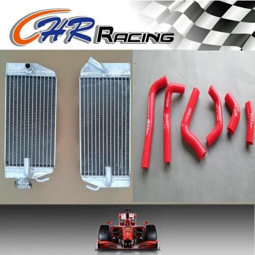 Aluminum Radiator + Silicone Hose For 2002-2004 HONDA CRF 450 R 02 03 04 CRF450R