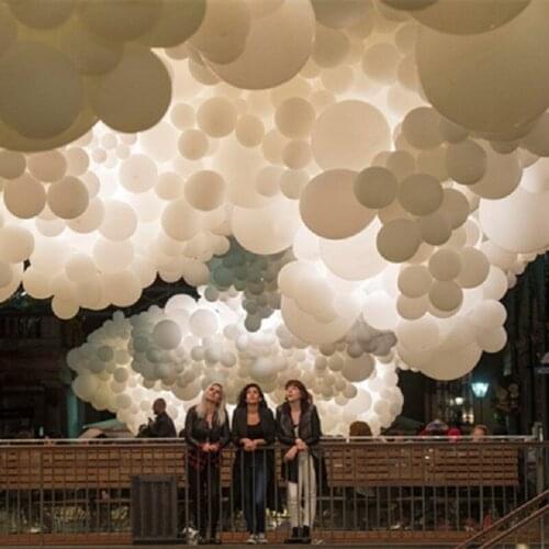 White Latex Balloon Sea of Clouds 5inch 10inch 12inch 36inch Wedding Birthday Party Decor Helium Balloon Latex Globos