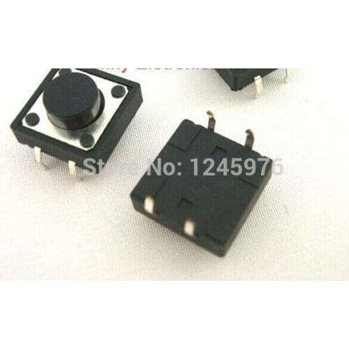 Free Shipping 1000pcs Tactile Push Button Switch Momentary Tact 12x12xH6mm+Hot Top selling wholesale