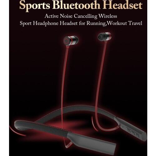 Bluetooth 5.0 Wireless Sports Headset Earphones Magnetic Active Noise Cancelling Headphones With Microphone Bluetooth Earbuds