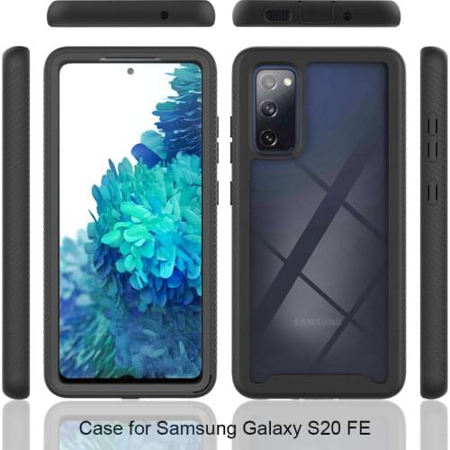 Hybrid Rugged Armor PC + TPU Silicone Shockproof Case for Samsung Galaxy S20 FE Note 20 Ultra S10 Plus Note 10 Lite Back Cover