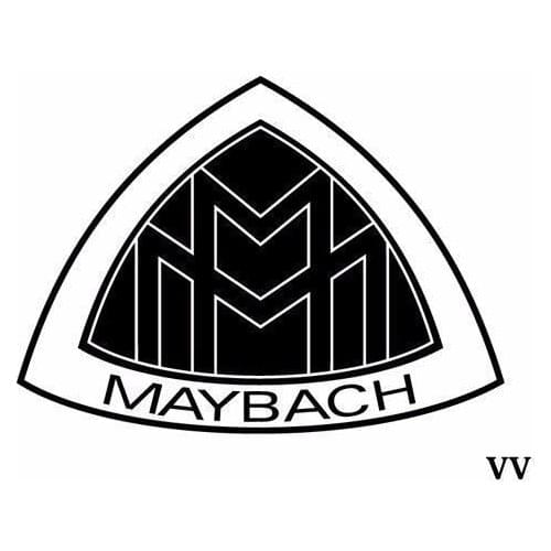 For (2Pcs) Maybach logo letters text - Vinyl Decal Sticker - Custom size and color