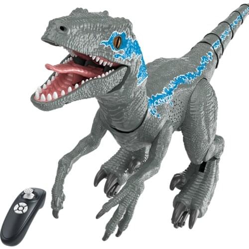 2.4G RC Dinosaur Intelligent Raptor Remote Control Jurassic Dinosaur Toy Electric Walking Animals Toys For Children