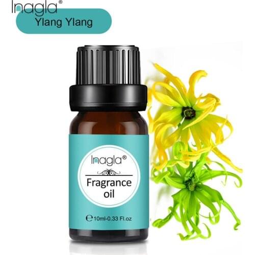 Inagla Ylang Ylang Fragrance Essential Oils 10ml Pure Plant Fruit Oil For Aromatic Aromatherapy Diffusers Juniper Citronella Oil