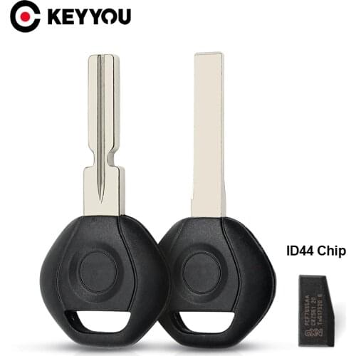 KEYYOU With ID44 Chip For BMW 3 5 6 series X3 X5 Z4 Z8 for E36 E34 E38 E39 Key Transponder Blank Key Shell Fob HU92/HU58 Blade