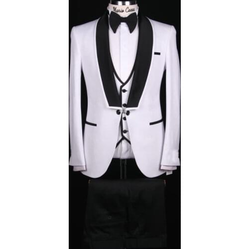 Fashion Design Jacket Vest Pant Men Suits Wedding Tuxedo Groom Slim Fit Terno Masculino Prom Blazer Costume Homme Bridegroom