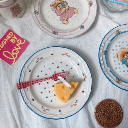 Ceramic Tableware Plates Ceramics Pizza Dishes and Plates Sets Cake Plate Fruit Plate Ceramics Plate Sets