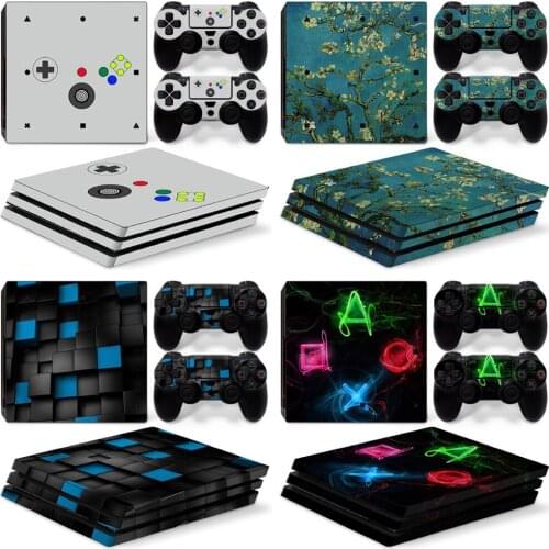 For PS4 PRO Console and Controllers stickers For ps4 pro skin sticker For PS4 pro Vinyl sticker for ps4 pro skins