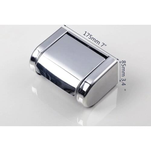 Monite Wall Mounted Toilet Paper Holder Chrome Polish Paper Hygienic Holders Bathroom Accessories Tissue Roll Holder