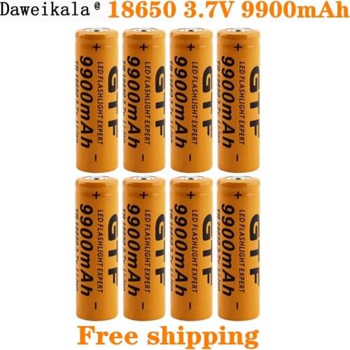New 18650 battery 3,7V 9900 mAh batera recargable de Li-Ion para linterna LED Caliente Nueva de Alta Calidad
