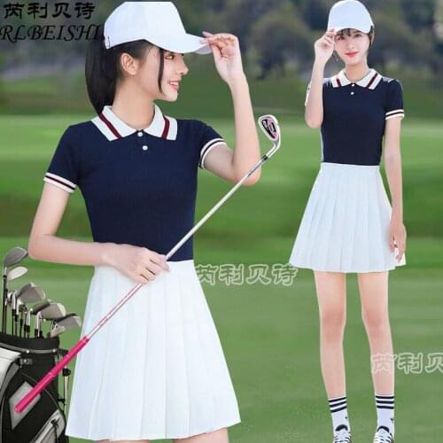 Golf Clothes Summer Short Sleeve T-shirt Golf Short Skirt