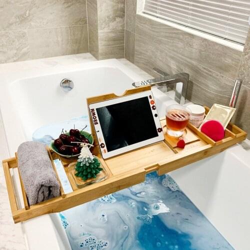 Bath Tub Frame Multifunctional Telescopic Rack Tub Tub Bucket Support Bathtub Trays
