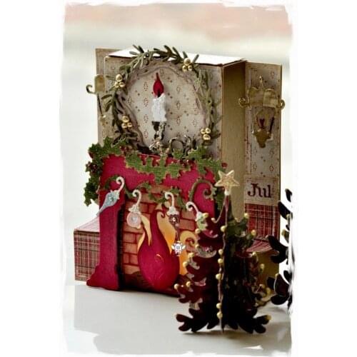 Mmao Crafts Metal Steel Cutting Dies Christmas house decoration Stencil For DIY Scrapbooking Paper/photo Cards Embossing Dies