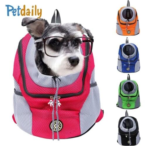 Pet Dog Carrier Backpack,Dog Backpack Carrier For Small Medium Dogs,Outdoor Travel Adjustable Breathable Puppy Cat Carrier Bag