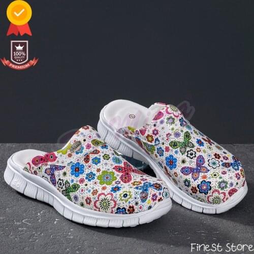 Orthopedic Sabo Slippers 2021 Casual Comfort Nurse Doctor Hospital Cook Business Womens Slippers Ladies Summer Shoes Mules