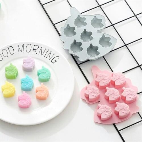 Unicorn Design Silicone Cake Mold Fondant Molds DIY Cake Decorating Tools Silicone Cookies Molds Ice Cube Tray
