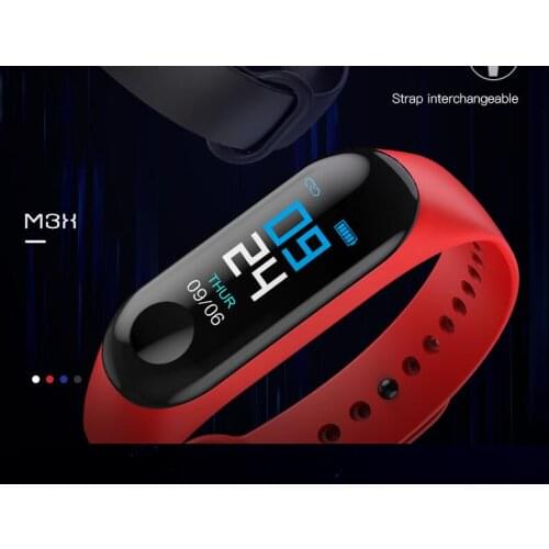 M3 with color display screen Smart Band Bracelet Heart Rate Watch Activity Fitness Tracker Pulseira Inteligente Wristband