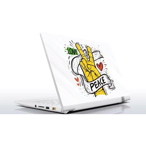Sticker Master love peace universal laptop skin for 13 14 15 15.6 16 17 19 "inc notebook decal Mac, dell, Acer, HP, Toshiba, Asus, huawei