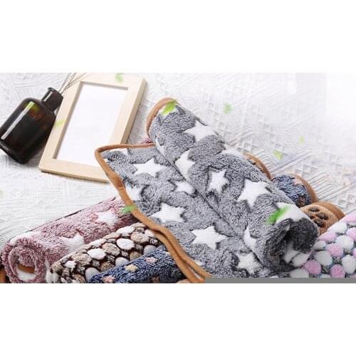 Comfortable Printing Cat Puppy Blanket Bed Mat Cushion Blanket Pad Pet Supplies Soft Multi-color Warm Universal Sleeping Pad