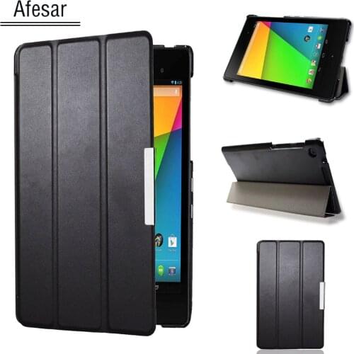 Nexus 7 2nd Smart leather cover case for Asus Google Nexus 7 FHD 2nd (2nd Gen.2013) ultra slim flip book case magnet auto sleep
