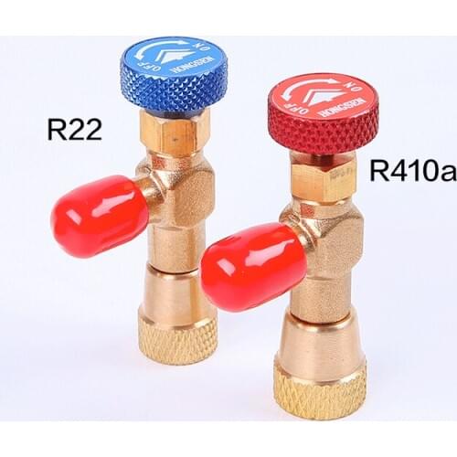 High Quality R410A R22 R407C refrigerant tool retention control valve,Air conditioning charging valve spare parts 1PC UNIT