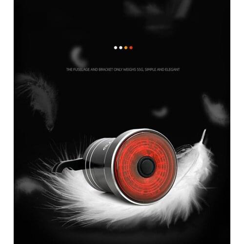 ZTTO Bicycle Taillight USB Charging Riding Safety Warning Road Mountain Bike Taillight Material: AL-ALLOY/ABS+PC