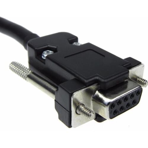 1pcs/lot DB9-9pin female crimp type socket with the screws DB9 connector socket set