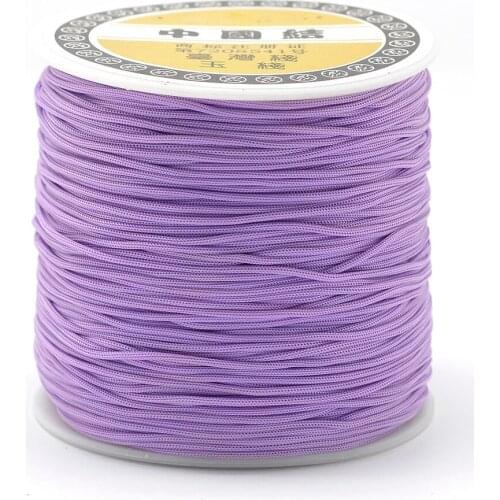 120~130m/roll 0.8mm Nylon Cord Thread Chinese Knot Macrame Cord Bracelet Braided String Beading Craft DIY Jewelry Cord Thread