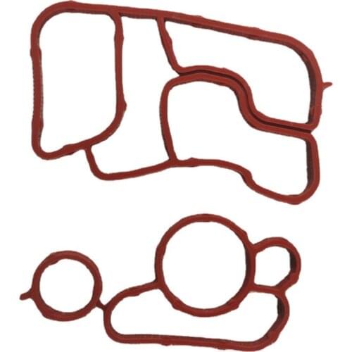 2PCS Oil Cooler Gasket Seal For 06J117070A Golf A3 2008-2013 2.0T 06J117070C 06J115441A