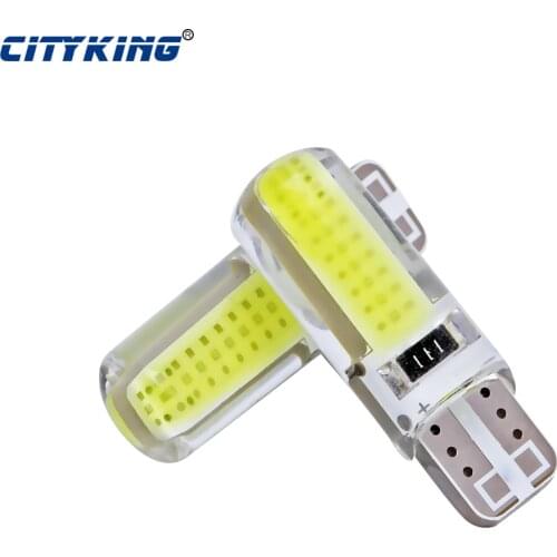 2pcs W5W t10 led cob silicone W16W T10 COB 18Led car light source stop turn signal brake Parking Reverse Bulb Lamp 12V
