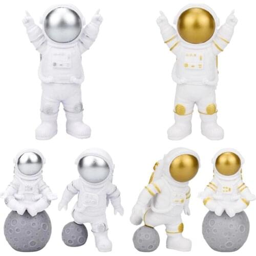 3pcs/set Outer Space Astronaut Doll toys Toys for children Adults cute Astronaut Figurines Decorations house car Dolls Ornaments