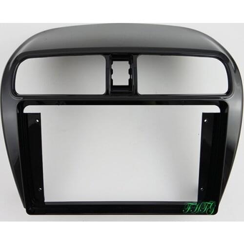 9 inch Fasxia Car Audio Frame Car Radio Fascia,gps navigation fascia panel is suitable for 2012 MITSUBISHI MIRAGE ( UV BLACK)