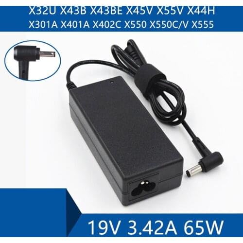 Laptop AC Adapter DC Charger Connector Port Cable For ASUS X32U X43B X43BE X45V X55V X44H X301A X401A X402C X550 X550C/V X555