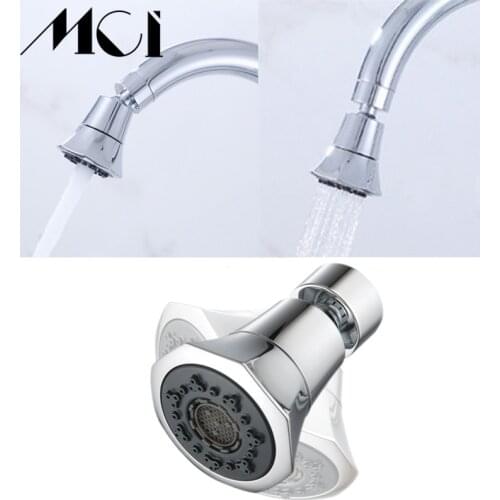 Water Faucet Bubbler Kitchen Faucet Aerator Water Tap Nozzle Bubbler Water Saving Filter 360-Degree 2-Flow Splash-proof MCI