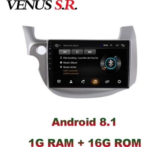 VenusSR Android 8.1 2.5D car dvd for Honda Fit Jazz 2008-2013 multimedia headunit GPS Radio stereo gps navigation