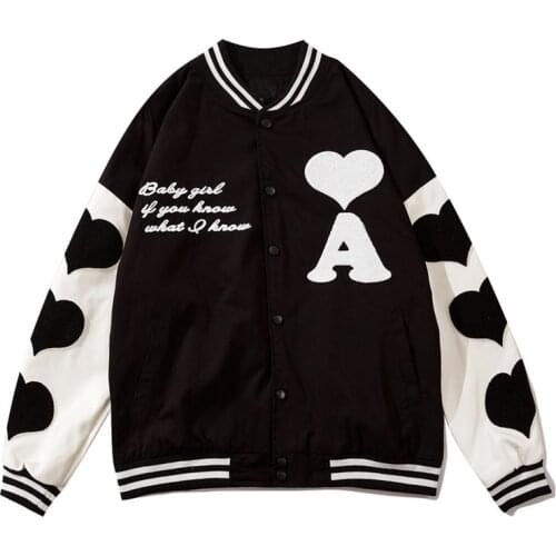 Hip Hop Baseball Jacket Men Furry Bone Letter Embroidery Sleeve College Style Streetwear Harajuku Bomber Jacket Coat