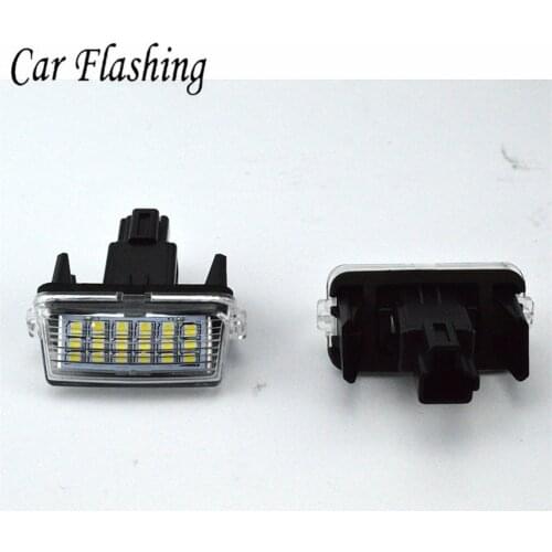 2PCS Canbus White For Toyota Yaris/Vitz Camry Corolla Prius C Ractis Verso S Led Licence Number Plate LED Lamp Light OEM REPLACE
