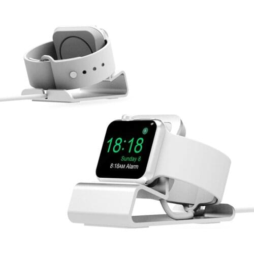 Holder for apple watch series 6 SE 5 4 3 21 stand Nightstand keeper Aluminum home charging dock for iWatch base accessories