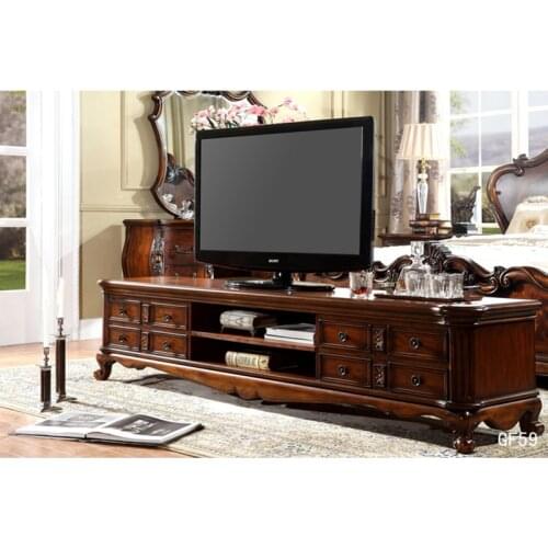 Classic TV table TV cabinet made with solid wood Joli meuble TV en bois massif Хороший шкаф из тв GF59