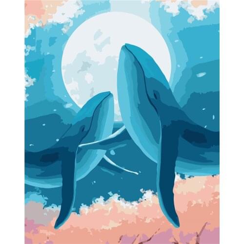 Atrocious Great Flower Street Frame Painting By Numbers Canvas Colouring Landscape Handpainted Artwork Diy Gift Wall Home Decor