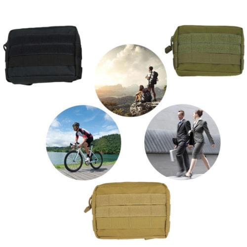 New Tactical Bag MOLLE Accessory EDC Utility Tools Pouch Zipper Multifunctional Practical Waist Bag Outdoor Sports Pocket Bags
