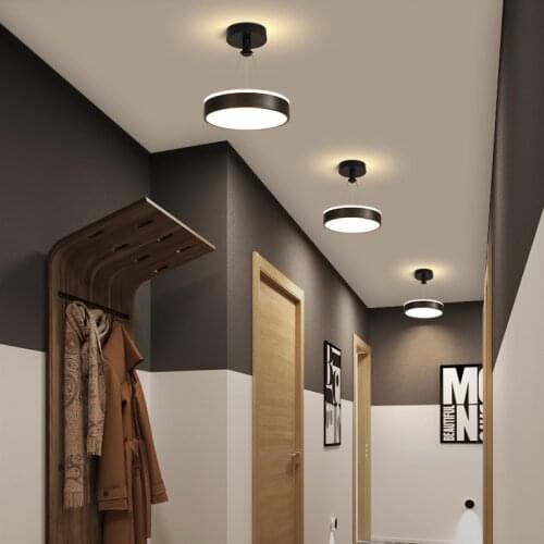 New LED chandeliers ceiling Black/Gold Modern Chandelier For Aisle corridor cloakroom Lighting lustre led moderne light Fixtures