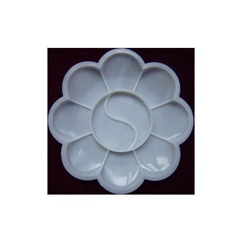 50PCS/LOT,Plastic pallet,10 color Paint palette,Art tools,Craft material,Painting Supplies,8.5cm,Drawing toys.Kindergarten tools